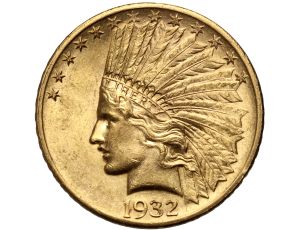USA, 10 dolarów 1932, Filadelfia, Indianin