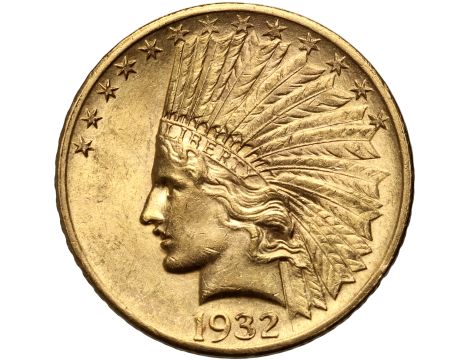 USA, 10 dolarów 1932, Filadelfia, Indianin