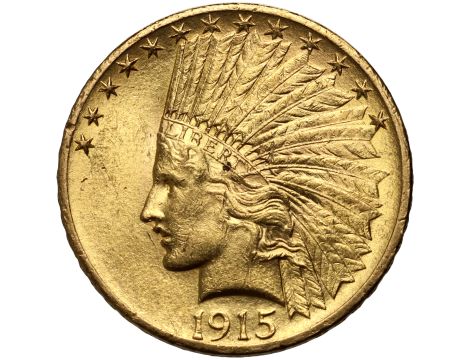 USA, 10 dolarów 1915, Filadelfia, Indianin