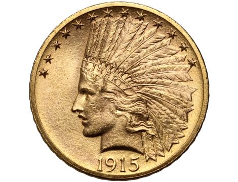 USA, 10 dolarów 1915, Filadelfia, Indianin