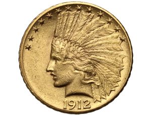 USA, 10 dolarów 1912, Filadelfia, Indianin