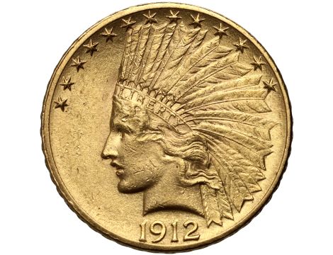 USA, 10 dolarów 1912, Filadelfia, Indianin