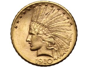 USA, 10 dolarów 1910 D, Denver, Indianin