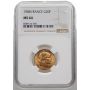 4793. Francja, 20 franków 1908, Kogut, NGC MS64 - 2