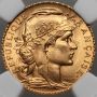 4793. Francja, 20 franków 1908, Kogut, NGC MS64 - 3