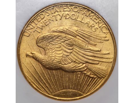4795. USA, 20 dolarów 1908, Filadelfia, Saint-Gaudens, NGC MS63 - 3