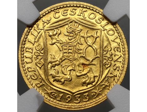 4797. Czechosłowacja, dukat 1933, NGC MS64 - 3