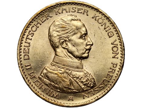Niemcy, Prusy, Wilhelm II, 20 marek 1914 A, Berlin, Uniform Mundur
