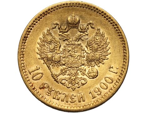 4801. Rosja, Mikołaj II, 10 rubli 1900 (FZ) - 2