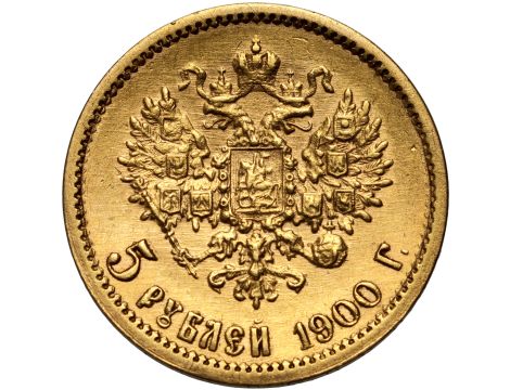 4803. Rosja, Mikołaj II, 5 rubli 1900 (FZ) - 2