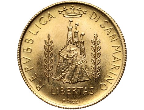 San Marino, 2 scudi 1985, Rok Młodych - 4 g Au917 - 2