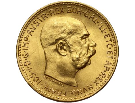 4811. Austria, Franciszek Józef I, 20 koron 1915, Nowe bicie