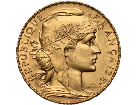 4814. Francja, 20 franków 1914, Kogut