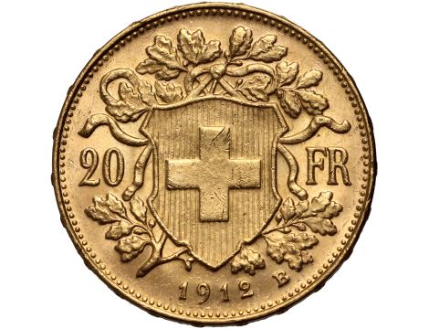 Szwajcaria, 20 franków 1912, Helvetia Vreneli - 2