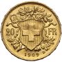 4823. Szwajcaria, 20 franków 1909, Helvetia Vreneli - 3