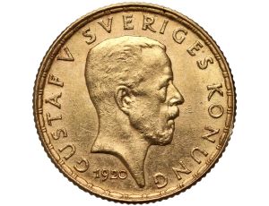 Szwecja, Gustaw V, 5 koron 1920