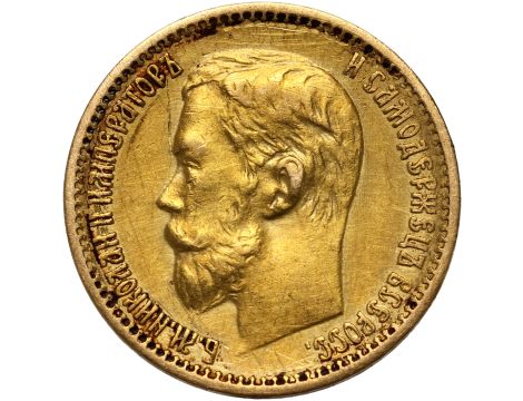 4828. Rosja, Mikołaj II, 5 rubli 1898 (AG)