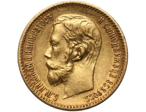 4831. Rosja, Mikołaj II, 5 rubli 1898 (AG)