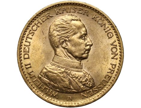 4833. Niemcy, Prusy, Wilhelm II, 20 marek 1914 A, Berlin, Uniform Mundur