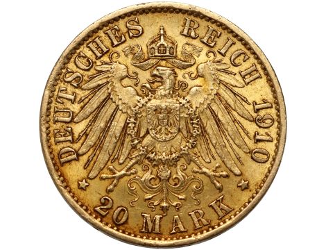 4834. Niemcy, Prusy, Wilhelm II, 20 marek 1910 A, Berlin - 2
