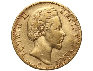 Niemcy, Bawaria, Ludwik II, 10 marek 1872 D, Monachium