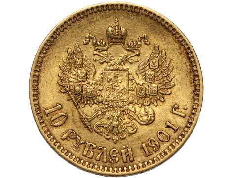 4836. Rosja, Mikołaj II, 10 rubli 1901 (FZ) - 2