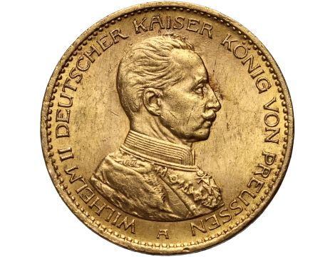 4842. Niemcy, Prusy, Wilhelm II, 20 marek 1914 A, Berlin, Uniform Mundur