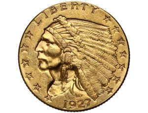 USA, 2,5 dolara 1927, Filadelfia, Indianin