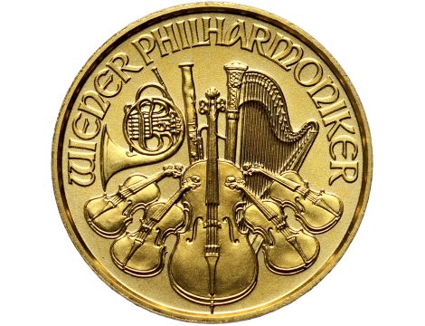 Austria, 10 euro 2025, Wiedeński Filharmonik, 1/10 uncji złota - 2
