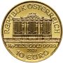 Austria, 10 euro 2025, Wiedeński Filharmonik, 1/10 uncji złota - 2