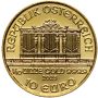 Austria, 10 euro 2025, Wiedeński Filharmonik, 1/10 uncji złota - 2