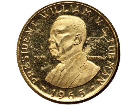 Liberia, 12 dolarów 1965, 70. urodziny prezydenta Williama Tubmana - 3