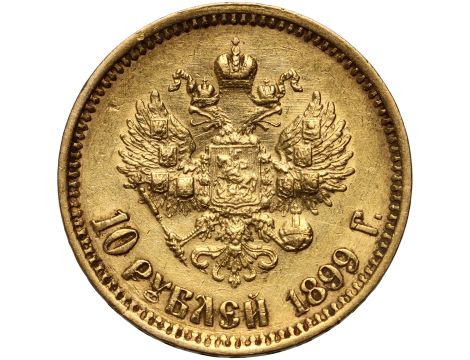 Rosja, Mikołaj II, 10 rubli 1899 (AG) - 2