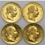 Austria, Zestaw monet dukat 1915 Nowe Bicie, 4 sztuki - 2