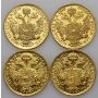 Austria, Zestaw monet dukat 1915 Nowe Bicie, 4 sztuki - 3