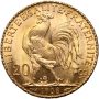 Francja, 20 franków 1908, Kogut - 3