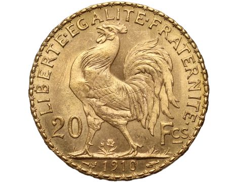 Francja, 20 franków 1910, Kogut - 2