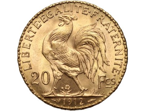 Francja, 20 franków 1912, Kogut - 2
