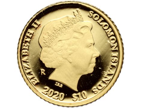 Wyspy Salomona, 10 dolarów 2020, Jan Paweł II, 1/10 uncji złota - 3