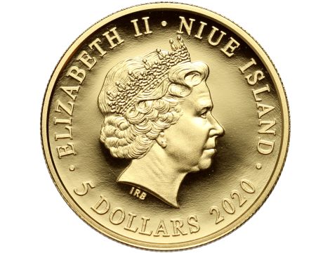 Niue, 5 dolarów 2020, Generał Józef Haller, 1/10 uncji złota - 3