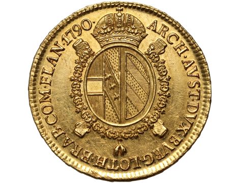 Austria, Leopold II, sovrano 1790 M, Mediolan - 2