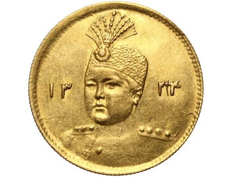 Iran, Ahmad Szah Kadżar, 1/2 toman AH1334 (1915)