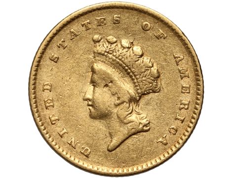 USA, 1 dolar 1854, Filadelfia, Indianka, Typ 2