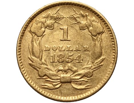 USA, 1 dolar 1854, Filadelfia, Indianka, Typ 2 - 2
