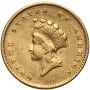 USA, 1 dolar 1854, Filadelfia, Indianka, Typ 2 - 2