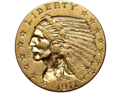 USA, 2,5 dolara 1911, Filadelfia, Indianin