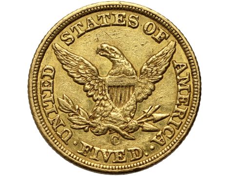 USA, 5 dolarów 1848 C, Charlotte, Liberty - 2