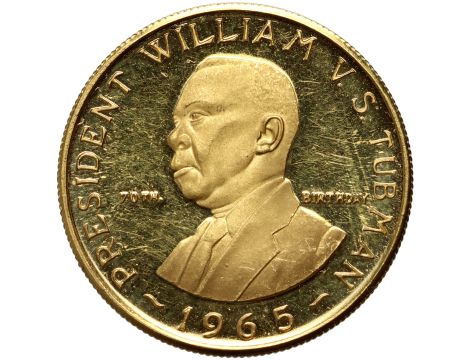 Liberia, 12 dolarów 1965, 70. urodziny prezydenta Williama Tubmana - 3