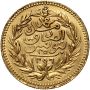 Tunezja, 25 piastrów AH1296 (1879) - 3
