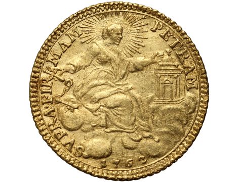 Watykan, Państwo Kościelne, Klemens XIII, cekin (zecchino) 1762